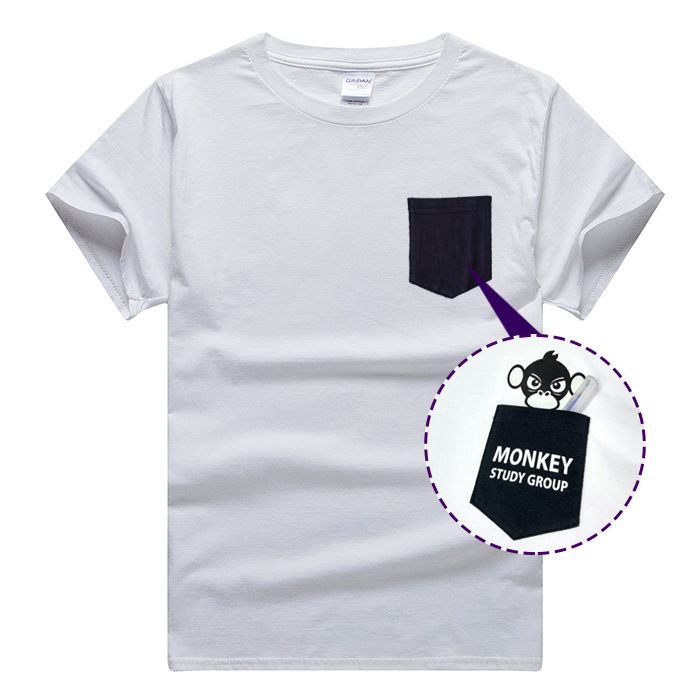 Gildan 口袋版純棉T-Shirt (短袖)(180g) - each印服裝訂造專門店
